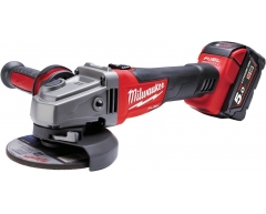 Шлифмашина аккумуляторная угловая Milwaukee M18 CAG115X-502X Fuel, 115 Диаметр диска, Li-Ion Тип аккумулятора, 18 Напряжение аккумулятора, 5.0 Емкость аккумулятора
