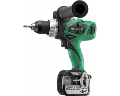 Дрель-шуруповерт аккумуляторная Hitachi DS 14 DBL-RJ, 54 max, 50 max, 13 max, Li-Ion Тип аккумулятора, 14.4 Напряжение аккумулятора, 5.0 Емкость аккумулятора