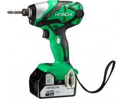 Шуруповерт аккумуляторный ударный Hitachi WH 18 DSDL-RJ, 170 max, шестигранник Тип патрона, Li-Ion Тип аккумулятора, 18 Напряжение аккумулятора, 5.0 Емкость аккумулятора