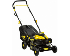 Газонокосилка бензиновая Champion LM 4215, несамоходная Тип передвижения, 42 см, нет Боковой выброс, есть Мульчирование, 40 л, Champion Модель двигателя