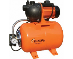 Насосная станция Вихрь АСВ 800/24, чистая Назначение насоса, 60 л/мин, 40 м, 24 л, 800 Вт