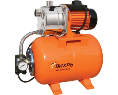 Насосная станция Вихрь АСВ 1200/24Н, чистая Назначение насоса, 70 л/мин, 40 м, 24 л, 1200 Вт