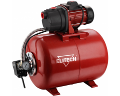 Насосная станция Elitech САВ 1000Ч/50, чистая Назначение насоса, 60 л/мин, 45 м, 50 л, 1000 Вт