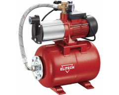 Насосная станция Elitech САВ 1100НПП/24, чистая Назначение насоса, 100 л/мин, 48 м, 24 л, 1100 Вт