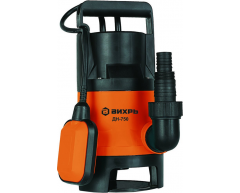 Насос дренажный Вихрь ДН 750, грязная Назначение насоса, 255 л/мин, 8 м, 750 Вт