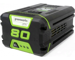 Аккумулятор Greenworks G 80 B2, Li-Ion Тип аккумулятора, 80 Напряжение аккумулятора, 2.0 Емкость аккумулятора