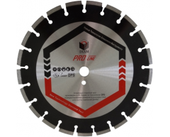 Диск алмазный по асфальту Diam Pro Line 030652, сухая Тип резки, 600 Диаметр диска, 25.4 Посадочный диаметр, 3.6 Толщина алмазного слоя, 10 Высота алмазного слоя