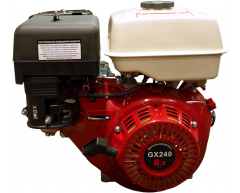 Бензиновый двигатель Grost GX 240 (W тип), 8.0 Мощность (3600 об/мин), 242 Рабочий объем, 1.1 Объем масляного картера, ручной Запуск, 5.3 Объем топливного бака