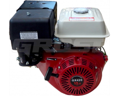 Бензиновый двигатель Grost GX 420 (V тип), 16 Мощность (3600 об/мин), 420 Рабочий объем, 1.1 Объем масляного картера, ручной Запуск, стандартный Объем топливного бака