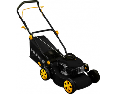 Газонокосилка бензиновая Huter GLM 3.5 T, несамоходная Тип передвижения, 42 см, нет Боковой выброс, нет Мульчирование, 45 л, Huter Производитель двигателя
