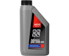 Масло полусинтетическое AEG Advance SAE 10W40, полусинтетическое Тип масла, SAE Класс вязкости, 1.0 Объем бутылки