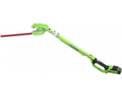 Кусторез аккумуляторный Greenworks G 24 PH 51, 51 Длина ножа, 18 max, опция Тип аккумулятора, опция Напряжение аккумулятора, опция Емкость аккумулятора