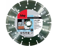 Диск алмазный по бетону Fubag Beton Pro 10300-6, сухая Тип резки, 300 Диаметр диска, 30/25.4 Посадочный диаметр, 2.4 Толщина алмазного слоя, 10 Высота алмазного слоя
