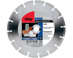 Диск алмазный универсальный Fubag Universal Pro 12115-3, сухая Тип резки, 115 Диаметр диска, 22.2 Посадочный диаметр, 2.0 Толщина алмазного слоя, 7.0 Высота алмазного слоя