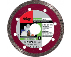 Диск алмазный по керамограниту Fubag SK-I 58617-6, мокрая Тип резки, 300 Диаметр диска, 30/25.4 Посадочный диаметр, 2.2 Толщина алмазного слоя, 7.5 Высота алмазного слоя