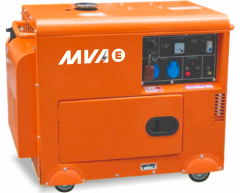 Дизельный генератор MVAE ДГ 6300 К, 230 В, 5.7 кВт